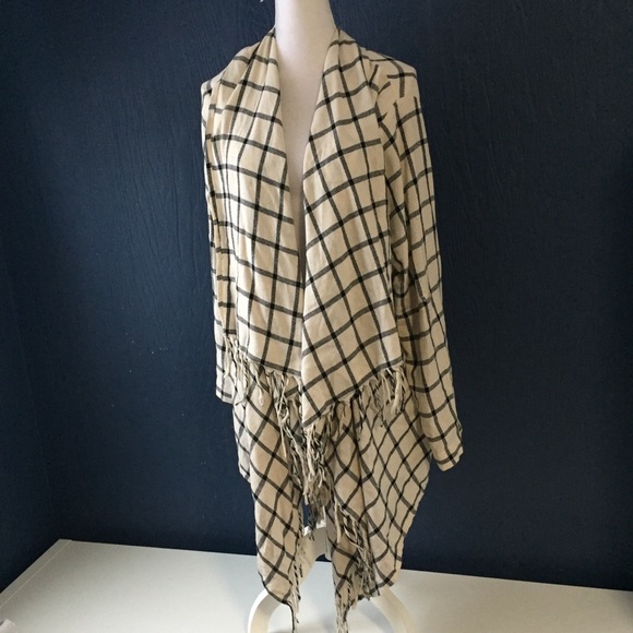 Hippie Love Open Cardigan Window Pain Size M / L - Picture 2 of 7